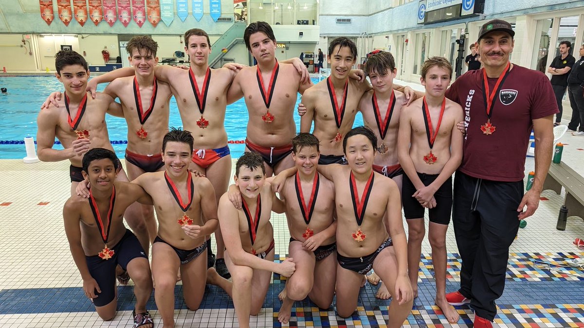 MavericksWPC's tweet photo. Congratulations to the 15U Boys medalists!

🥇 Shadow
🥈 Titans 1
🥉 Mavericks 
.
.
.
#maverickswaterpolo #ontariowaterpolo #waterpolo #toronto #etobicoke #torontokids #waterpoloplayers #lovethisgame #waterpoloteam #waterpolofamily #waterpolokids #tournament #letsgomavs https://t.co/CdEYWDrZIk