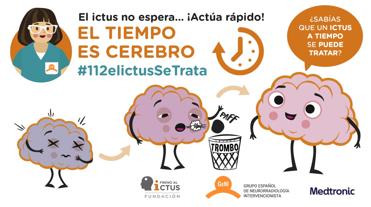 El ictus es una enfermedad devastadora, y el tiempo que tardes en llegar al hospital es crucial: ¿Sabrías cómo reaccionar si le ocurre a alguien en tu trabajo o tu familia?#112eIictusSeTrata <a href="/frenoalictus/">Fundación Freno al ICTUS</a> <a href="/Geni_NRI/">GeNI</a> y <a href="/MedtronicES/">Medtronic España</a>
🧵(1/11)