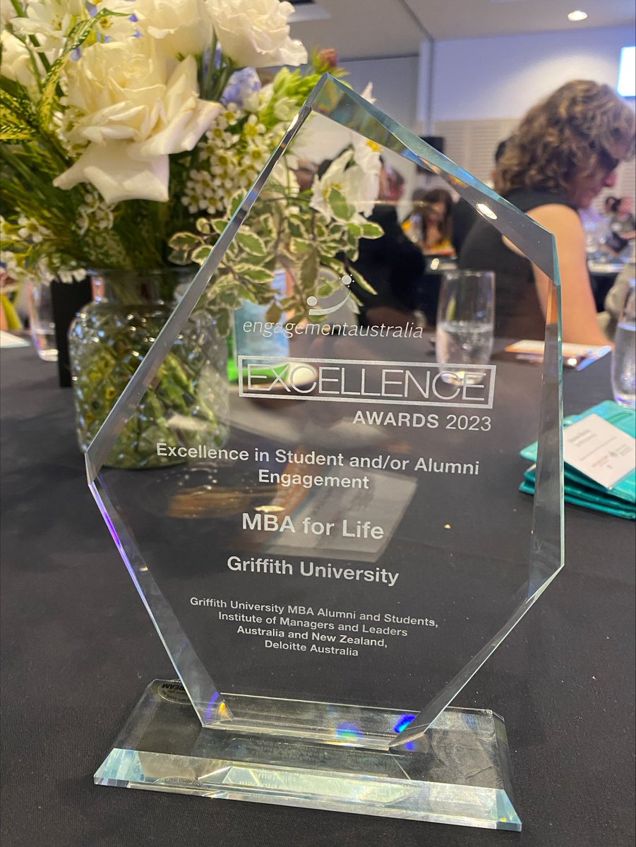 We are thrilled that our MBA for Life program has been awarded the Excellence in Student and Alumni Engagement award by <a href="/EngagementAust/">Engagement Australia</a>. 🏆

This award is an affirmation of the exceptional work of our #GriffithMBA Team, the unwavering support of our MBA Community. 👏