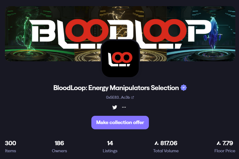 IamSnow_GG's tweet photo. @BloodLoopGAME just 3x in floor price in 2 days + Legendary was sold for 45AVAX yesterday.

There are 14 left. You decide what you wanna do.

Gamer know a good game when we see one 🔥🚀
#AVAX #AVAXgame https://t.co/eu71vsOQxj