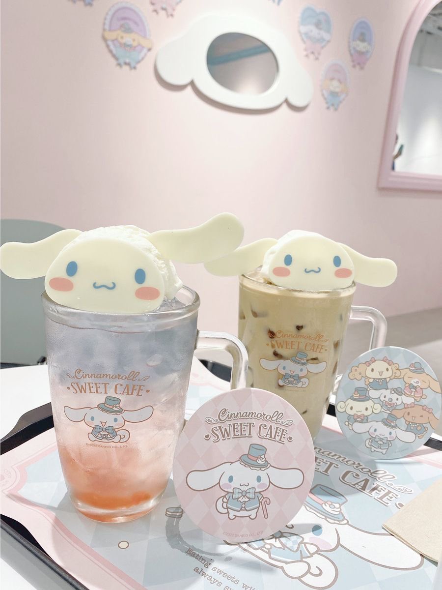 sanriodaily's tweet photo. cinnamoroll drinks 💫 https://t.co/RRbQInij6W