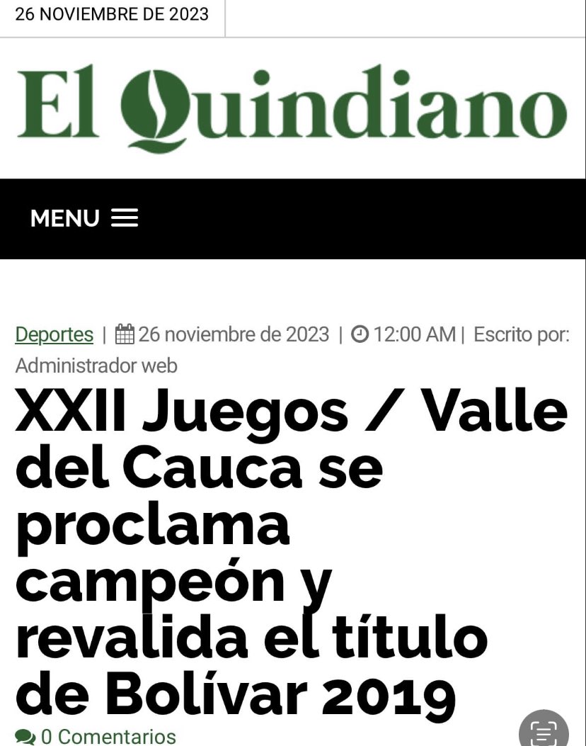 LAMONJACALI's tweet photo. Bendita!! Que bueno #ValleDelCauca es noticia en #Colombia por sus victorias en justas deportivas. 👏👏👏. @GobValle @ClaraLuzRoldan . #LaMonjaCali https://t.co/DYNBdm7xJf