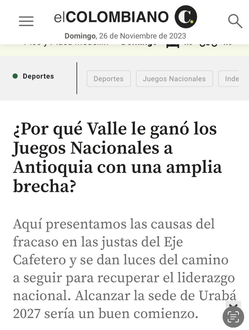 LAMONJACALI's tweet photo. Bendita!! Que bueno #ValleDelCauca es noticia en #Colombia por sus victorias en justas deportivas. 👏👏👏. @GobValle @ClaraLuzRoldan . #LaMonjaCali https://t.co/DYNBdm7xJf