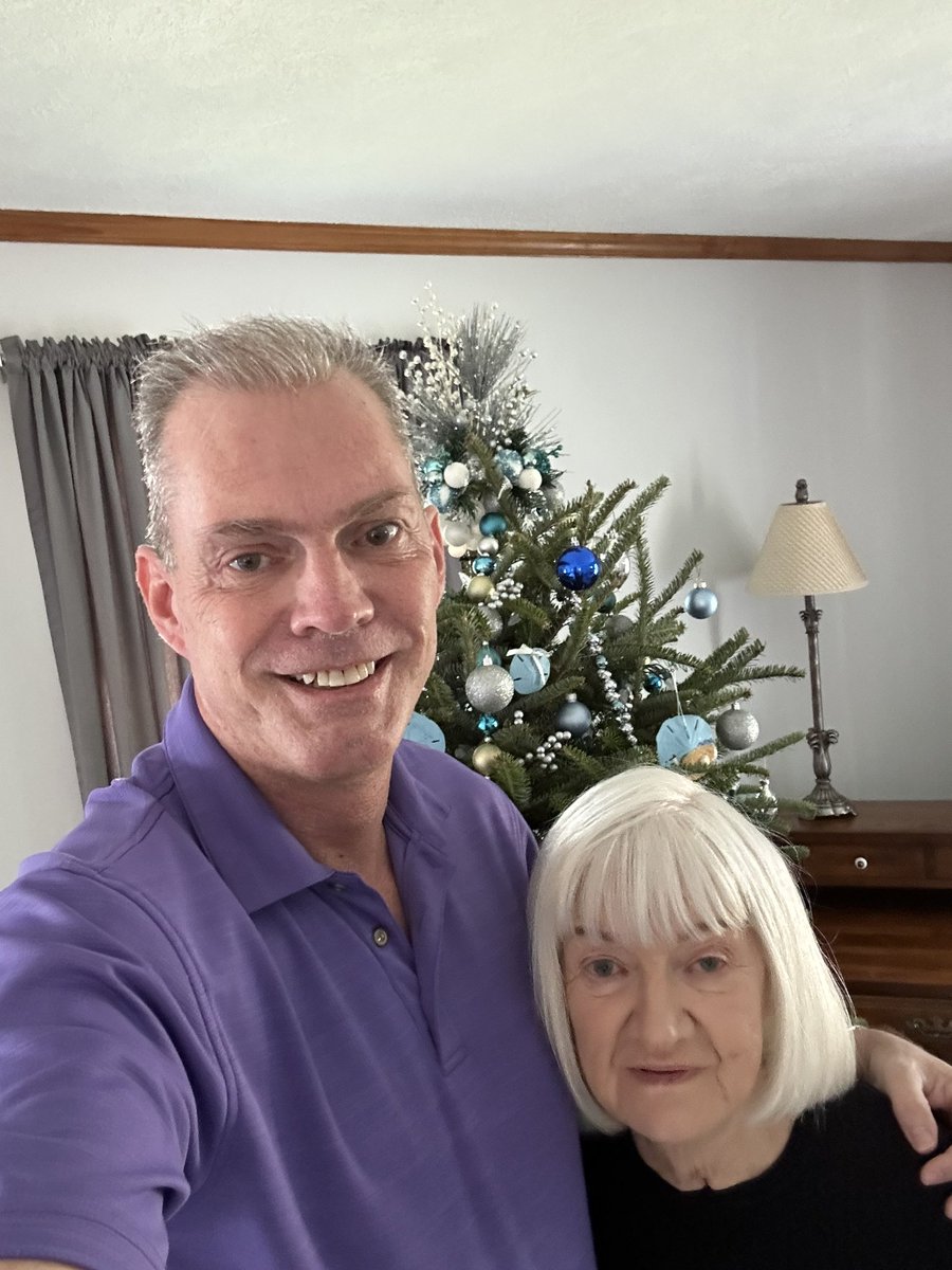 Mom and me. God I look fat.