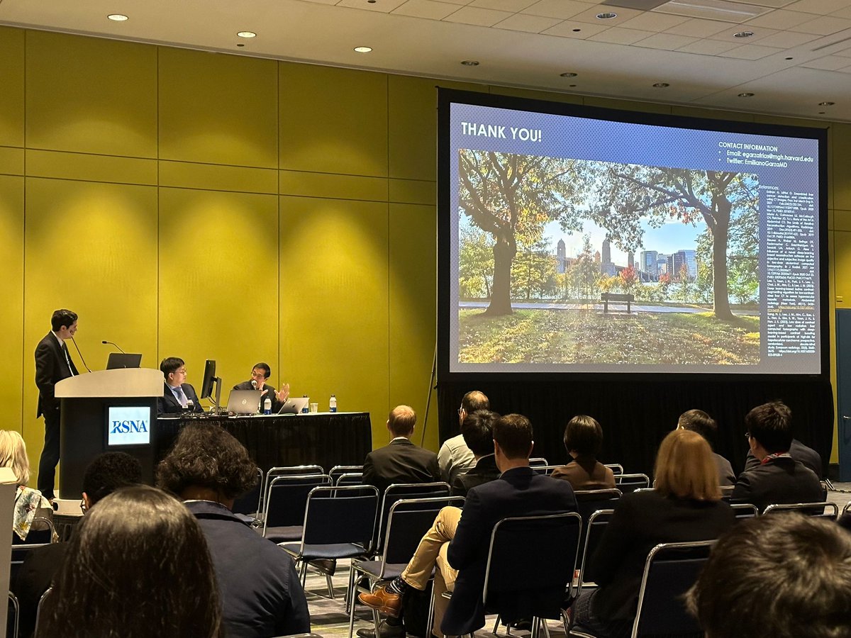 Emiliano Garza-Frias (@emilianogarzamd) on Twitter photo Amazing first day at #RSNA2023
Sharing our work on AI-based CT contrast augmentation was a great experience.
Looking forward to connecting with current and future colleagues! #Match2024
Also, shout-out to <a href="/jadeneder/">Jade Iwasaka-Neder</a> and <a href="/parisa_kaviani/">Parisa Kaviani,MD</a> for the photos! Amazing first day at #RSNA2023
Sharing our work on AI-based CT contrast augmentation was a great experience.
Looking forward to connecting with current and future colleagues! #Match2024
Also, shout-out to <a href="/jadeneder/">Jade Iwasaka-Neder</a> and <a href="/parisa_kaviani/">Parisa Kaviani,MD</a> for the photos!