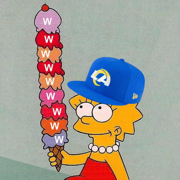 RamsNFL's tweet photo. Nine straight in the desert.🍨 https://t.co/6zp3dOF5ch