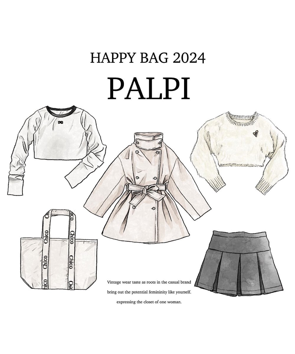 chico 2024福袋HAPPY BAG 2024 PALPI【フェミニン】