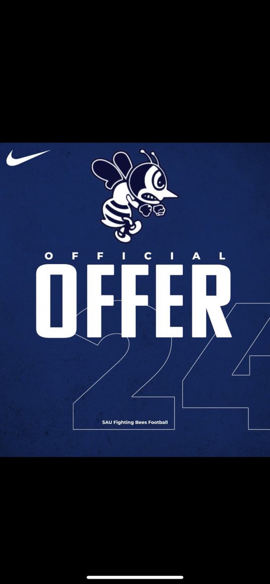 I am blessed to say I have received an offer to further my academic and football career at Saint Ambrose University! <a href="/CoachBarhorst/">Nick Barhorst</a> <a href="/FightingBeesFB/">St. Ambrose Football</a> <a href="/PNTigerFootball/">Plainfield North Tiger Football</a> <a href="/CoachBigPete/">Peter "Coach Big Pete" Leinweber</a> <a href="/EDGYTIM/">Timothy “EDGYTIM” OHalloran</a>