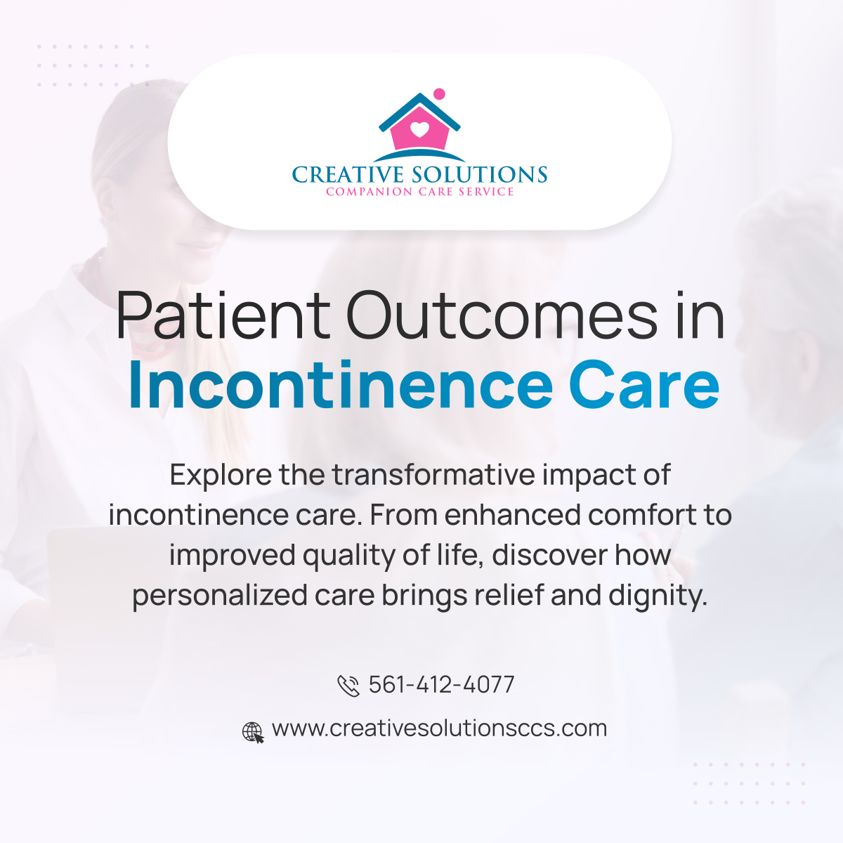 Explore the transformative impact of incontinence care. From enhanced comfort to improved quality of life, discover how personalized care brings relief and dignity.

#PalmBeachHomeHealthCare #MiamiHomeHealthCare #PatientOutcomes #IncontinenceCare #PersonalizedCare