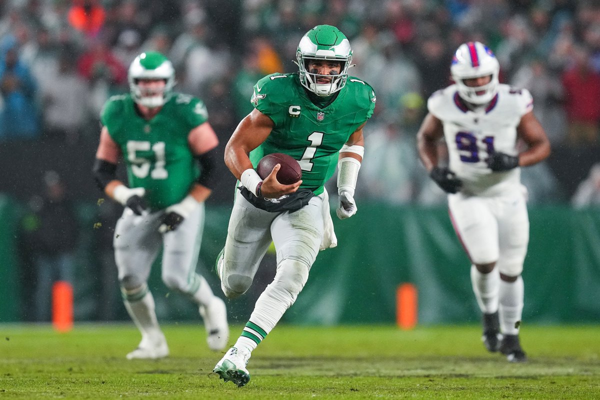 Jalen Hurts with FIVE TD vs Bills

MVP moment???
