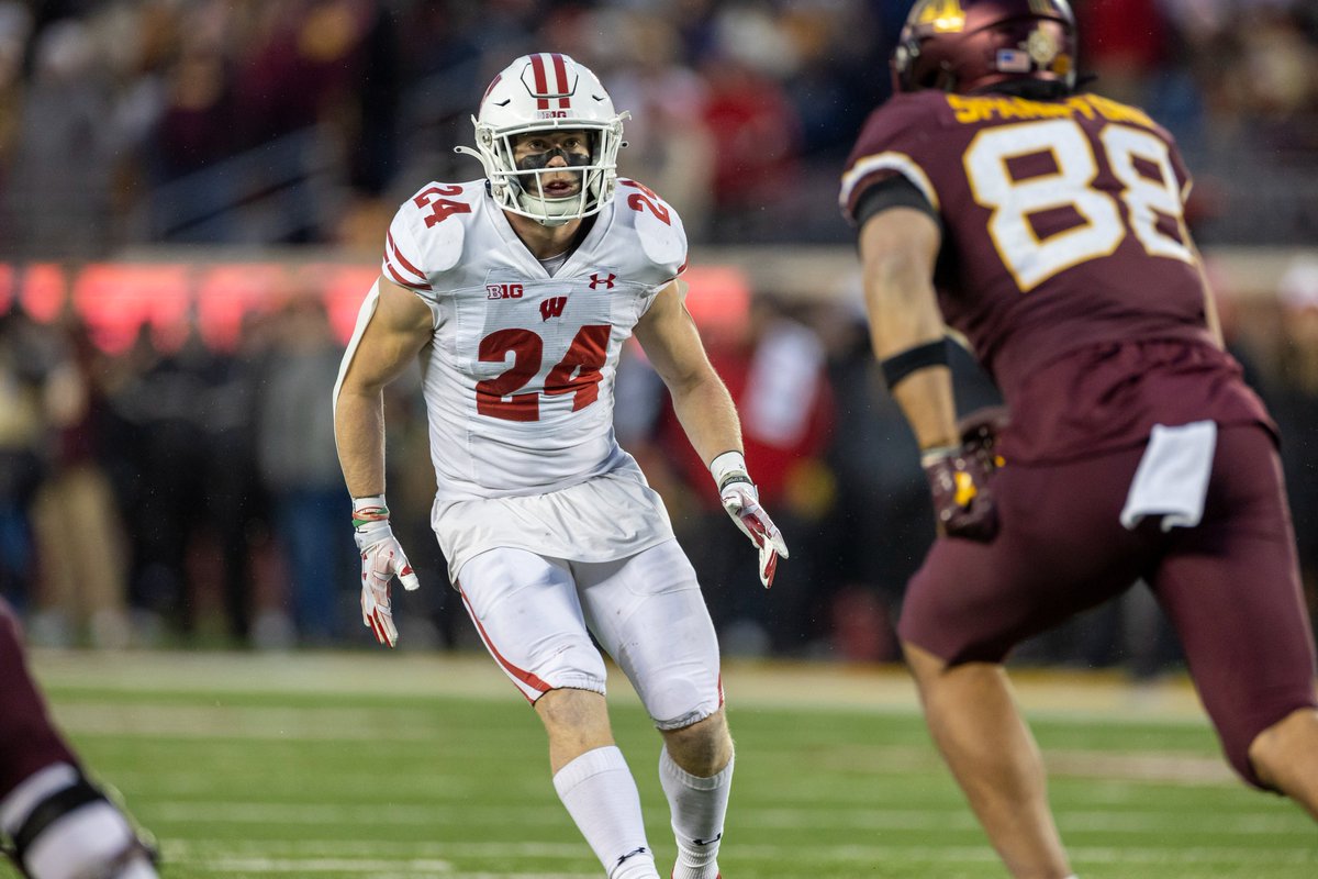 After another 12 tackles yesterday, safety <a href="/HunterWohler/">Hunter Wohler</a> leads all Power 5 DBs with 113 this season.

Wohler is the first <a href="/B1Gfootball/">Big Ten Football</a> DB to post 110+ tackles, multiple INTs and a sack in the same season since 2010.

He's one of two Badgers to do so since 1966 (Reggie Holt, '91)
