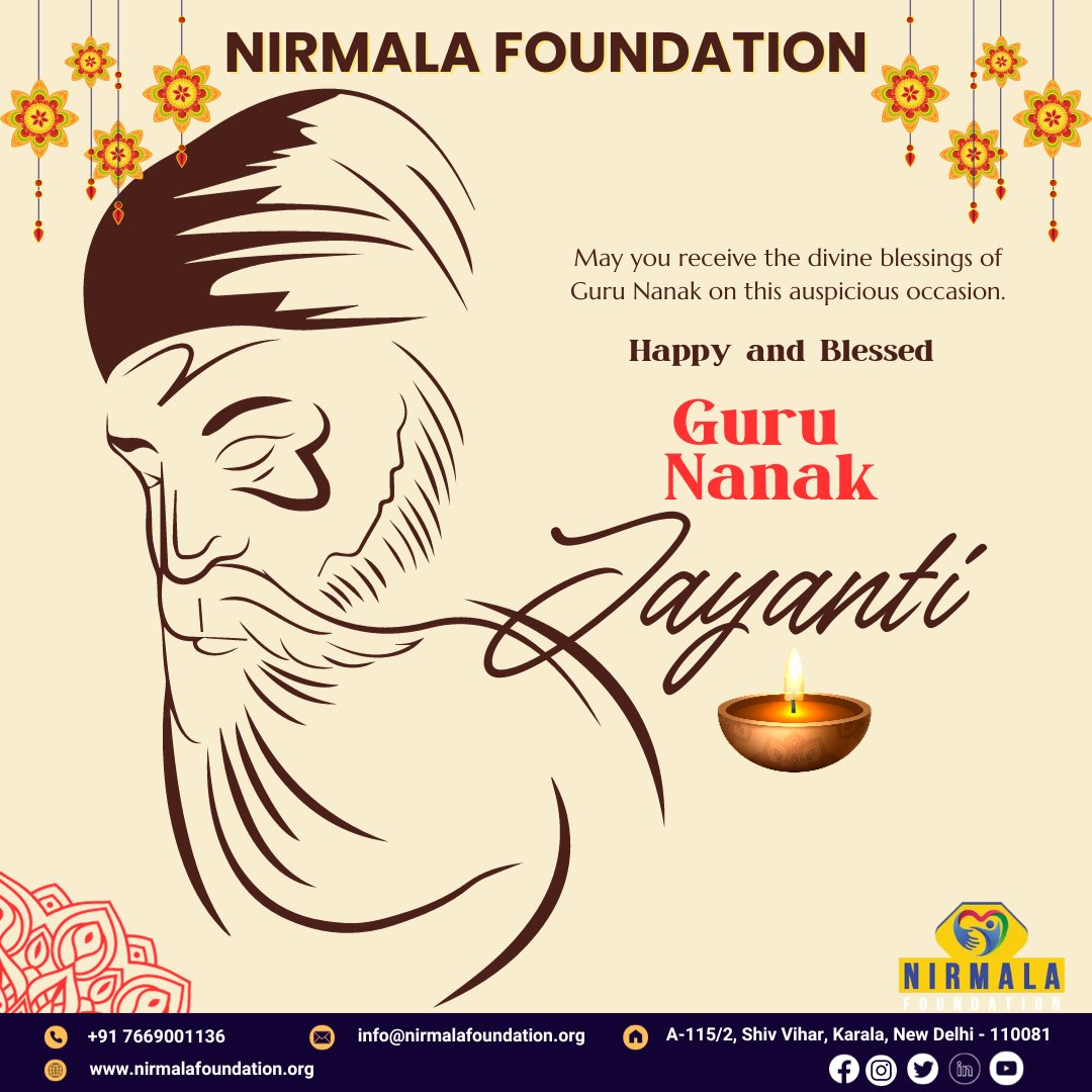 #Sikhism #Spirituality #NirmalaFoundation #Blessings #HarmonyInDiversity #PeaceAndLove #OneGod #CommunityService #TeachingsOfGuruNanak #UnityInHumanity #Inspiration #Compassion #CelebrationOfLife #Enlightenment #SikhGuru #Faith#Sikhi #Oneness #PositiveVibes #GuruBlessings