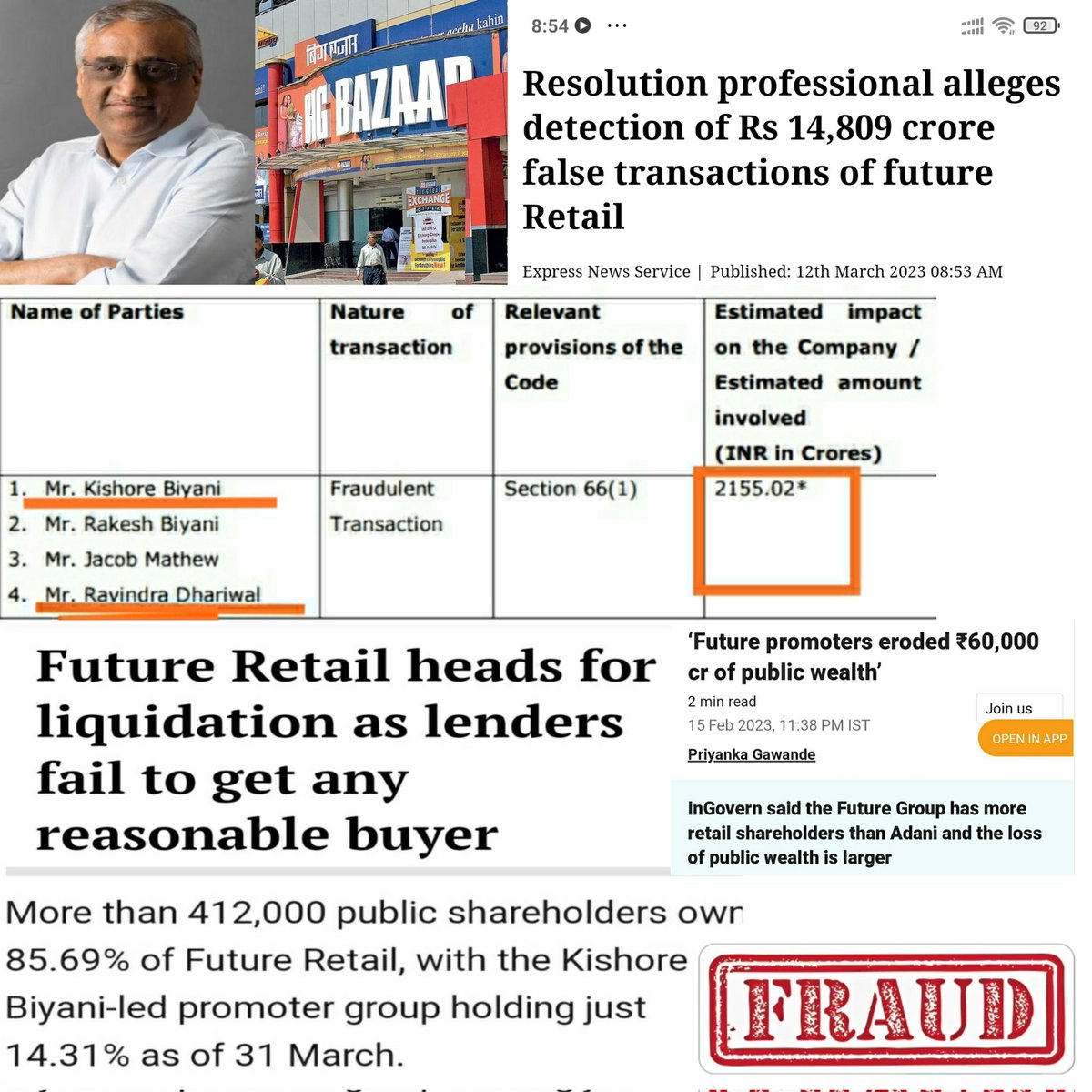 IamShareholder's tweet photo. @SEBI_India @RBI @bhagatram2020 @EconomicTimes @PMOIndia @narendramodi @livemint @htTweets @ravishndtv @abhisar_sharma @TheOfficialSBI @HDFCBank_Cares @BankofIndia_IN Save lakhs of investors hard earned money due to the #fraud of banks ,promoters and independent directors of #FRL https://t.co/2xcJslqUGU