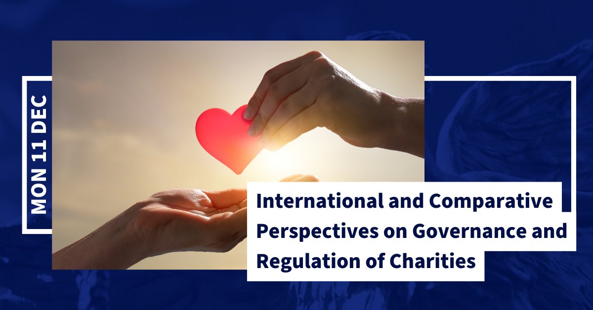 Join us on Monday 11 December for the launch of the book 'Governance and Regulation of Charities: International and Comparative Perspectives' edited by Professor Rosemary Teele Langford and presented by Sue Woodward AM, @ACNCommissioner Register now → unimelb.me/49LXdm6