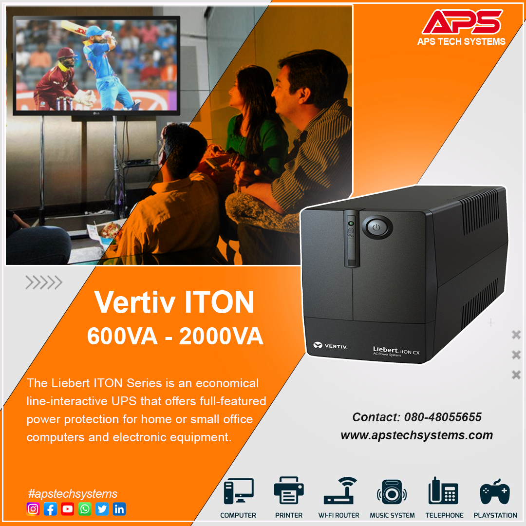 ApsTechSystems1's tweet photo. Vertiv #LiebertIton
The Liebert ITON Series is an economical line-interactive UPS that offers full-featured power protection for home or small office computers and electronic equipment.
#lineinteractiveups #onlineups #INDvsAUS #T20WorldCup2024 https://t.co/6JQnHUZumh