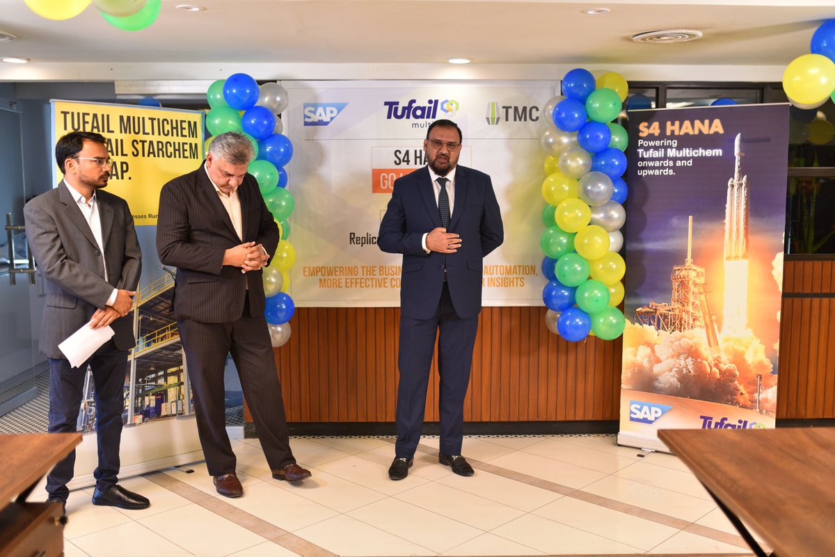TallyMarks_TMC's tweet photo. Tufail Multichem partnered with @TallyMarks_TMC to launch their 'Project Phoenix'. We're thrilled to announce that the project has now gone live! A transformative initiative which is powered by @SAP  S/4HANA, spanning four companies in Pakistan and the UK. https://t.co/jOJcMujiu6