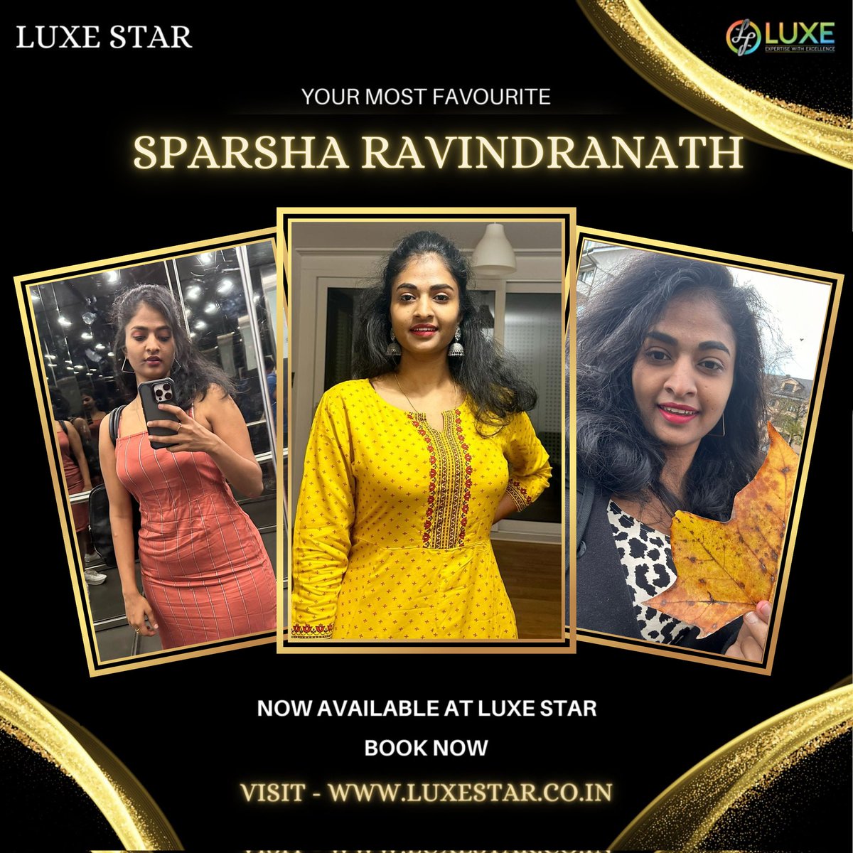 luxestarindia's tweet image. One of the most amazing Dancer &amp;amp; Creator who's also a Food &amp;amp; Travel enthusiast, SPARSHA RAVINDRANATH  is now available on Luxe Star. 

Get your brand promoted with her today at the best discounted prices. 
#FlyEaglesFly #luxestarindia