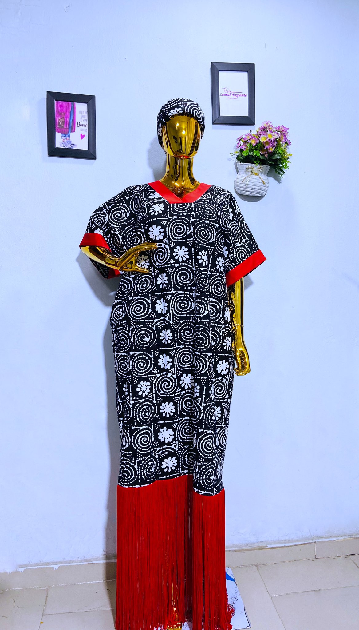 Sisi Tailor on X Effortlessly chic in B W Ankara bubu dress featuring a beautiful fringe detail at the hem perfect outfit for all occasions. Price N25 000 Made with Ankara cotton. https t Pm3Tn8bhe...