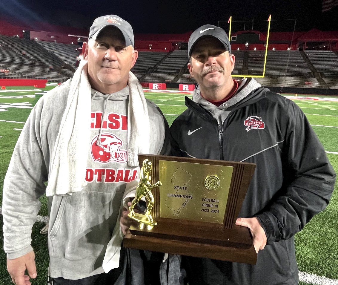 Brian Tortella (@tortreports) on Twitter photo Delsea’s Head Coach Sal Marchese Jr., Athletic Director Ken Schoudt, with the 2023 New Jersey State Group 3 Championship Trophy. 🏈🏆
<a href="/delseaathletics/">Delsea Athletics</a> <a href="/DelseaGridiron/">Delsea Football</a> Delsea’s Head Coach Sal Marchese Jr., Athletic Director Ken Schoudt, with the 2023 New Jersey State Group 3 Championship Trophy. 🏈🏆
<a href="/delseaathletics/">Delsea Athletics</a> <a href="/DelseaGridiron/">Delsea Football</a>