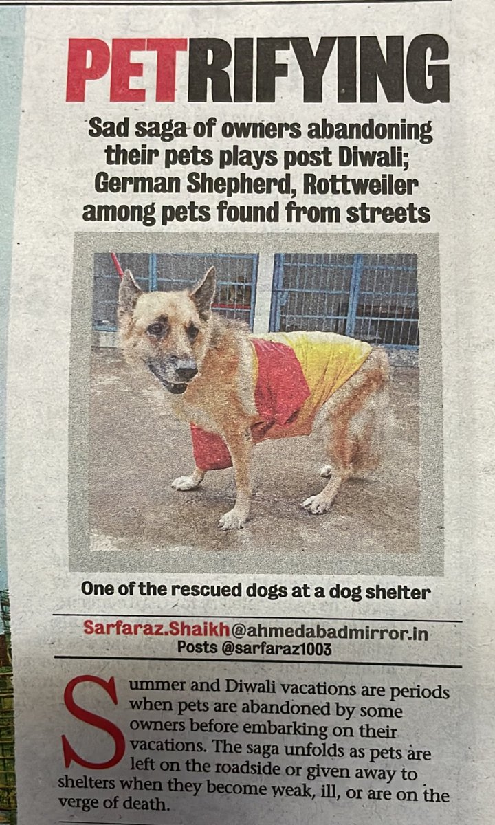 GujaratUpdates's tweet photo. These pet owners should be booked for criminal negligence for having a pet that they cannot commit to. https://t.co/YOFcoxfOpP