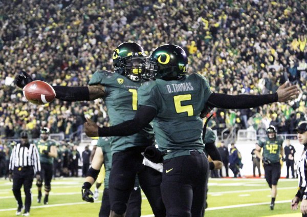 Oregon won the first ever PAC 12 championship game....

And Oregon will win the last ever PAC 12 championship game....#GoDucks