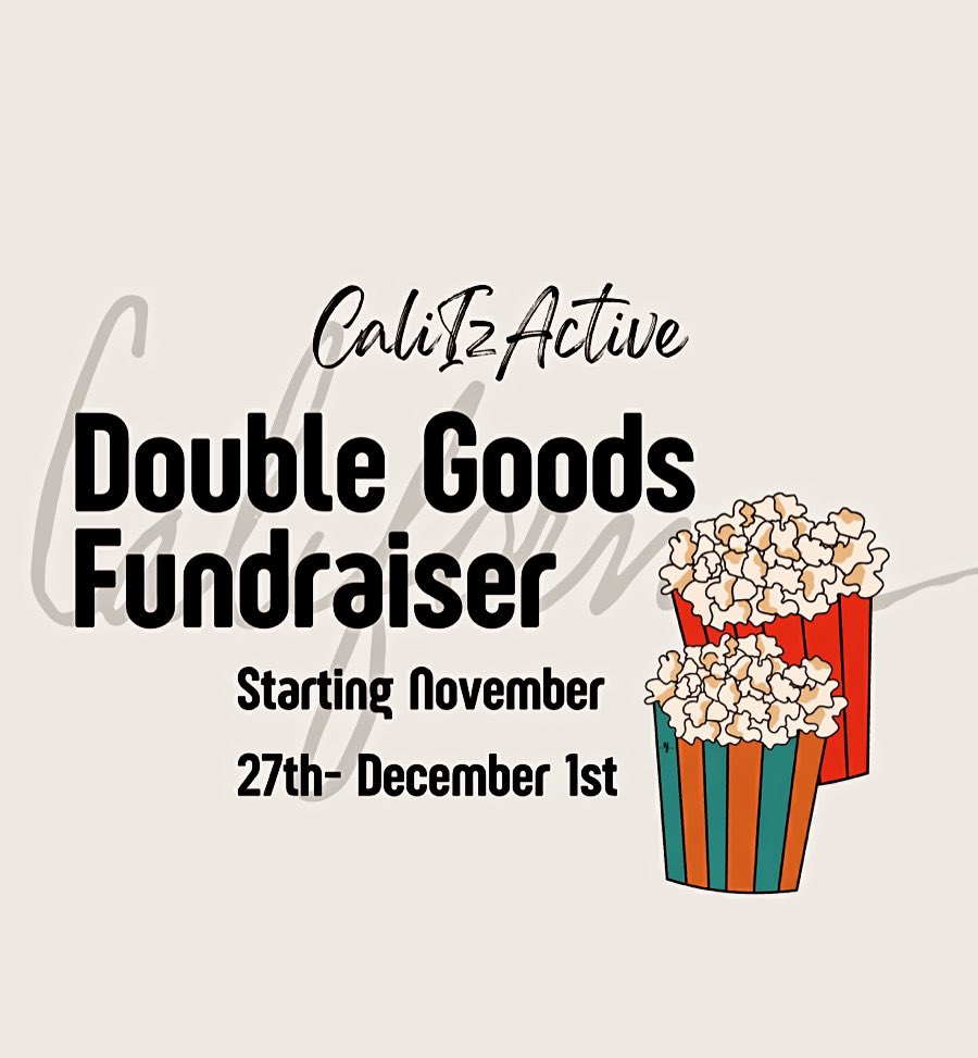 cali_izactive's tweet photo. Support CaliIzActive in Our Upcoming 
Double Goods Fundraiser!! 🍿 Starting Tomorrow on Monday the 27th till Friday the 1st! Simply Click on the Link Down below to Start Your Holiday Season With Goodness🎄

https://t.co/3WJiFxie0f https://t.co/oWYye9x5wa