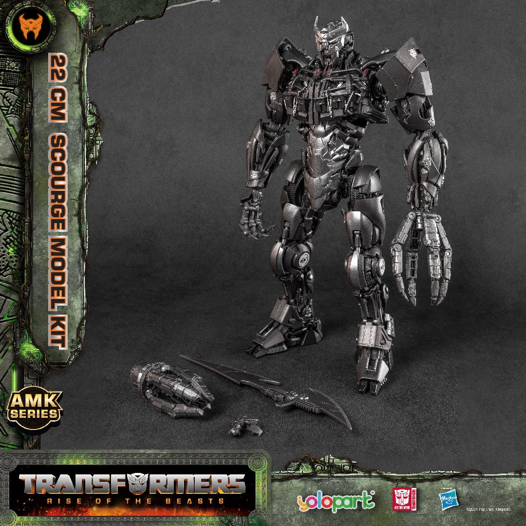 Is Transformers: One Trailer out? on X: Brand new images of YOLOPARK  SCOURGE! We get a good look at his removable mask and all his accessories.  This kit looks absolutely PHENOMENAL. If