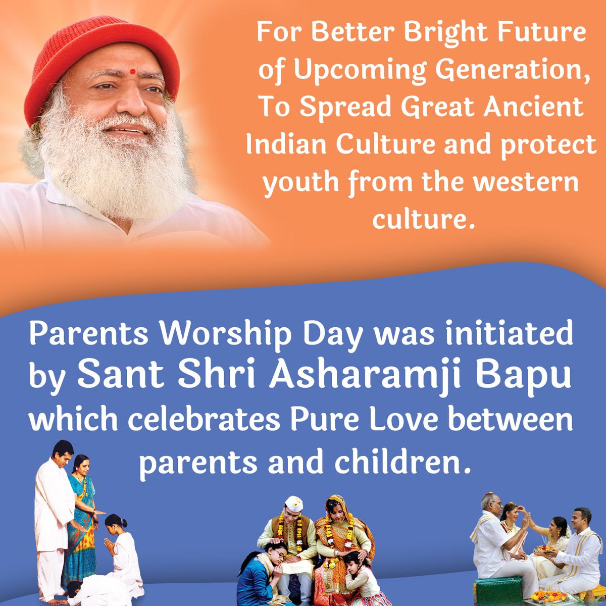 AshramBmr's tweet photo. #अन्याय_के_10_साल 
Everyone Is Aware innocent is still suffering..

Yes, Sant Shri Asharamji Bapu who initiated ParentsWorshipDay to saved the youth from blind imitation of the WesternCulture is being suffering for Justice..
Peak Of Injustice is unfortunate wid SanatanSaviour.. https://t.co/gc7RF3SsEU