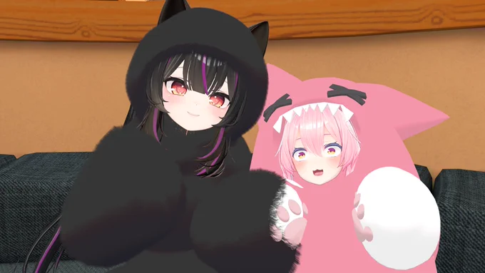 ツーショット～～!きぐるみ仲間....!ワッ! 
