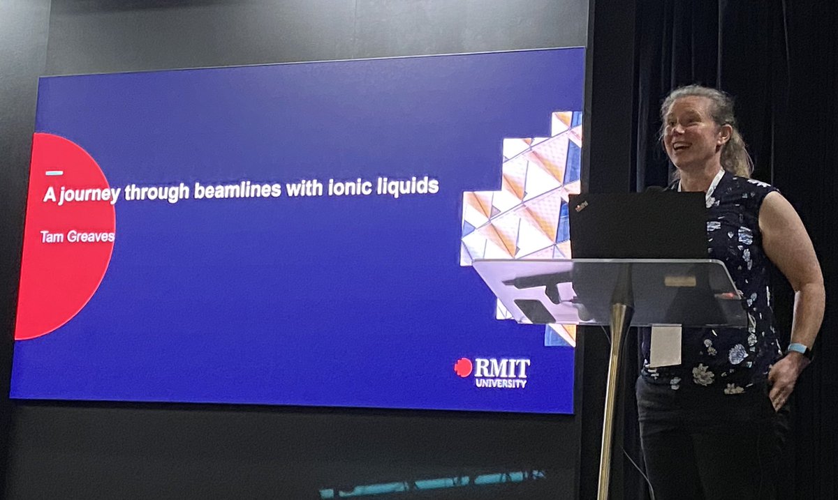 Karyn Wilde (@karyn_wilde) on Twitter photo Brilliant start to the scientific program at #AUM2023 with plenary from <a href="/TamGreaves/">tamar greaves</a> from <a href="/RMIT/">RMIT University</a> - all about ionic liquids!
<a href="/SynchUsers/">🇦🇺 🇳🇿Synchrotron User Community</a> <a href="/ausynchrotron/">Australian Synchrotron</a> <a href="/ANBUGneutron/">ANBUG</a> Brilliant start to the scientific program at #AUM2023 with plenary from <a href="/TamGreaves/">tamar greaves</a> from <a href="/RMIT/">RMIT University</a> - all about ionic liquids!
<a href="/SynchUsers/">🇦🇺 🇳🇿Synchrotron User Community</a> <a href="/ausynchrotron/">Australian Synchrotron</a> <a href="/ANBUGneutron/">ANBUG</a>