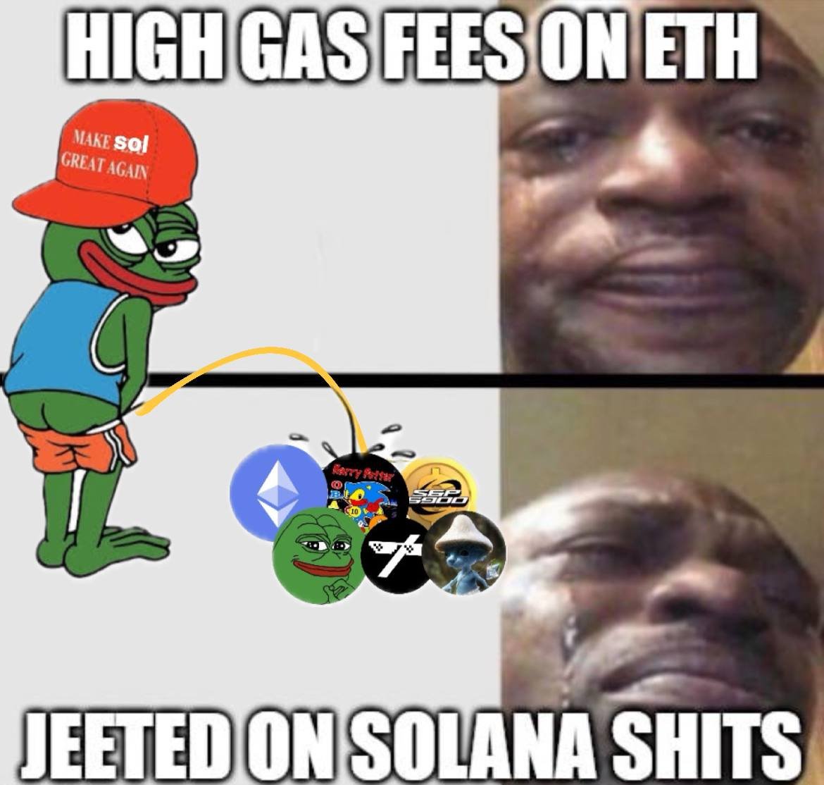 ETHeadOnSol's tweet photo. $ETHEAD CURRENT SITUATION.

SOL BOZOS GETTING JEETED BY ETH BOOMERS. https://t.co/J7w44lDxYS