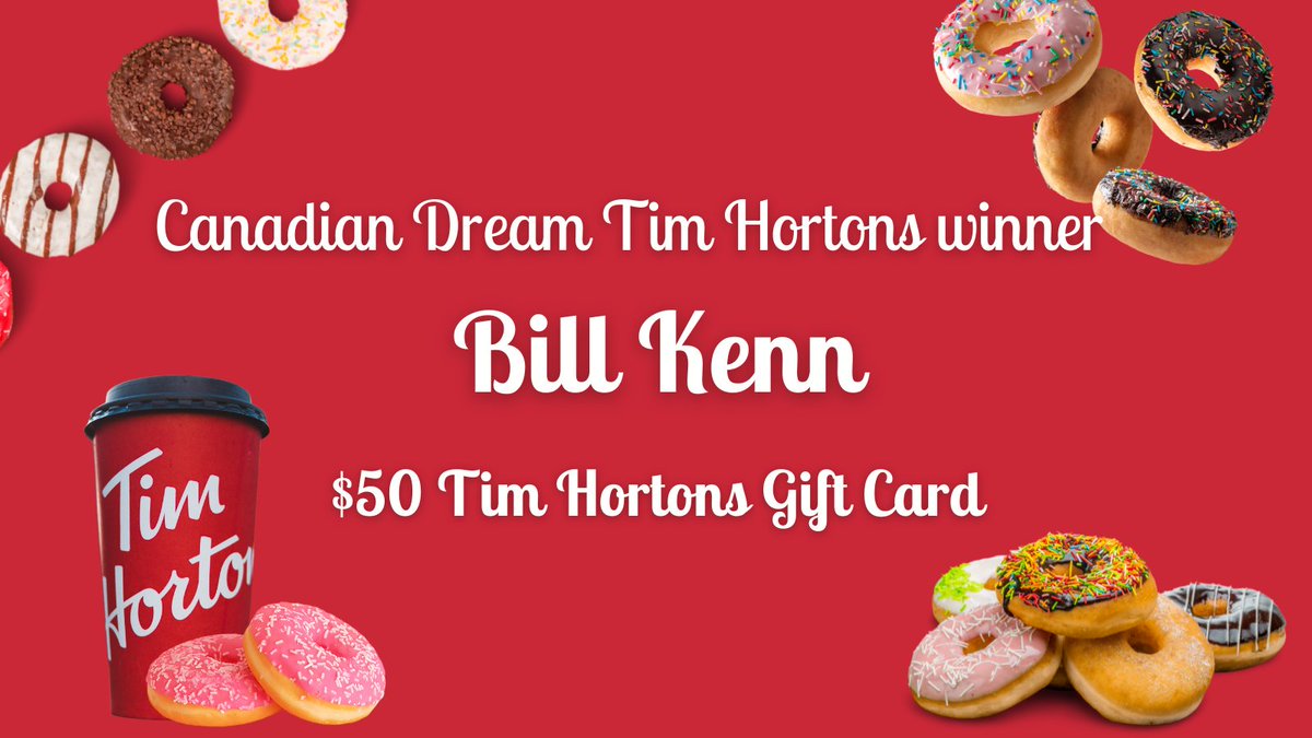 CrimsonCreator2's tweet photo. It is only fair that a fellow Canadian pick the Canadian winner for the Tim Hortons gift card from @justdream  - the Americans left us for days to go eat turkey. So here is one just for us!  @KennDoge Congratulations!! 
#SHIBARMYSTRONG #Canadiantakeover https://t.co/SNVnafWTTp