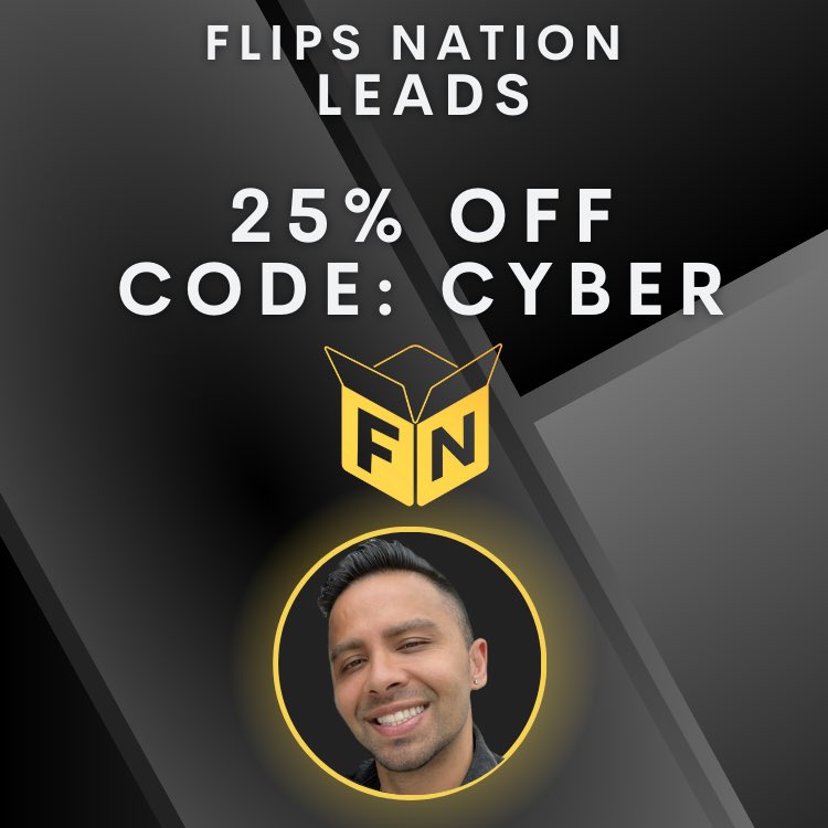 FlipsNation24's tweet photo. CYBER SALE 25% OFF MONTHLY LEADS with CODE: CYBER ends TMRW!

➡️https://t.co/Vlmmf8r51I

Amazing Leads** for the next coming weeks, great time to jump on our list, and it comes with my support for any general Amazon selling questions! @FlipsNationAMZ https://t.co/jGcXmbsdGT