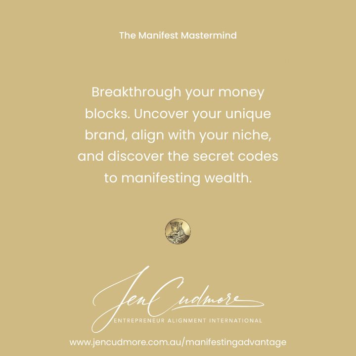 CudmoreJen's tweet image. Let&apos;s manifest success together! 

#MoneyMagnet #InnerGame #ManifestSuccess #BusinessCoaching #manifest #business #entrepreneurmindset #businesswoman #businessowner #entrepreneur #entrepreneurlife #businessmentorforwomen #businessmindset #businesscoaching #bosslady