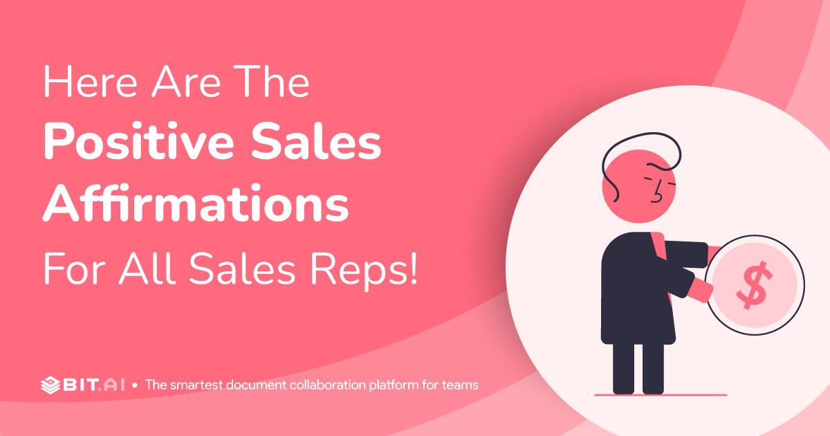 Bit_docs's tweet image. Elevate your sales game with positive vibes! 🌟💪 Boost your sales mojo with affirmations that work wonders. Dive into the positivity at Bit.ai! 
buff.ly/3RuTKBF 

#SalesSuccess #AffirmationMagic #BitWisdom