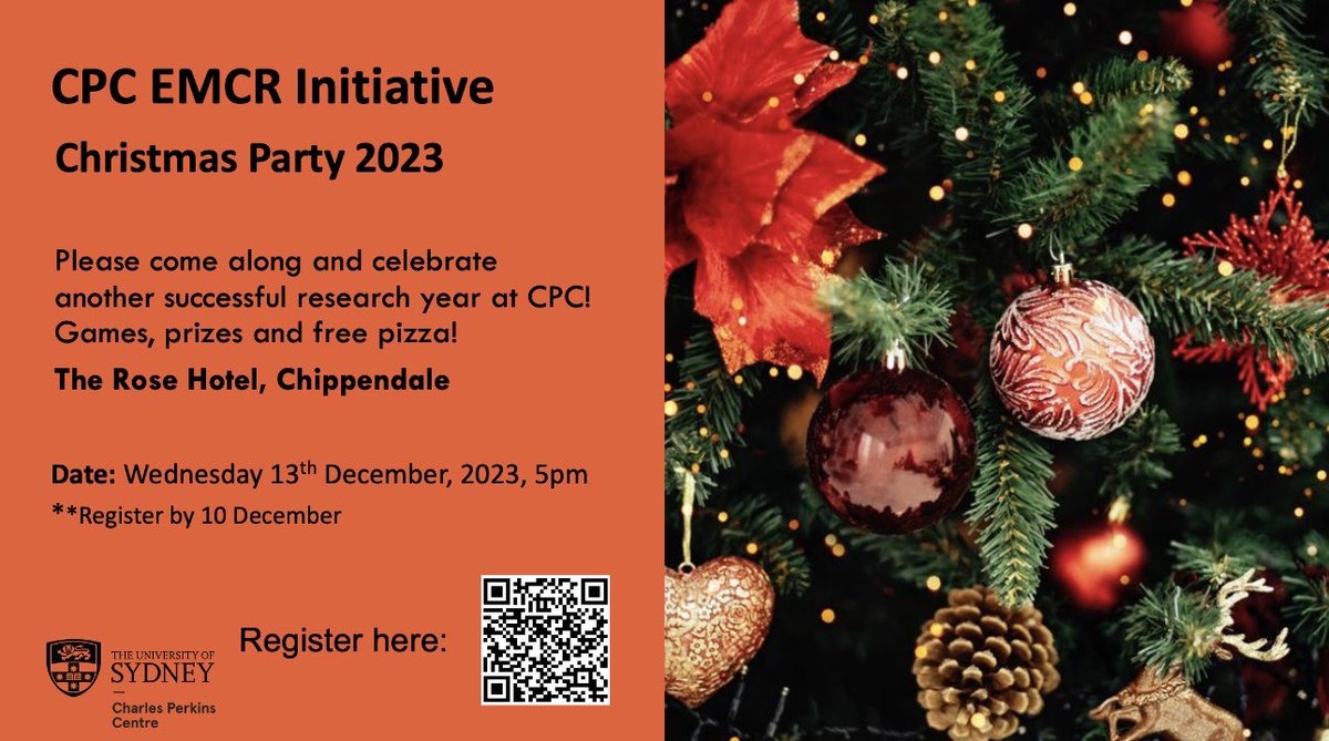 It’s time!!!! EMCR Christmas Party 2023 ⭐️🎄 Tickets limited - register now! eventbrite.com.au/e/cpc-emcr-chr…