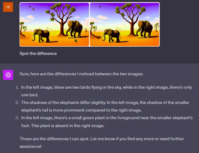 HenryHabibAI's tweet image. Who else enjoys puzzles but needs some help sometimes? I&apos;ve been amazed by #ChatGPTVision guiding me through brain teasers, CAPTCHAs, and spot-the-difference challenges. It sees patterns and details like an expert!😀

🧵#aitools