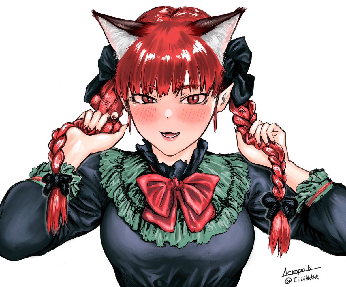 火焔猫燐 「rkgkお燐」|アクロポリスのイラスト