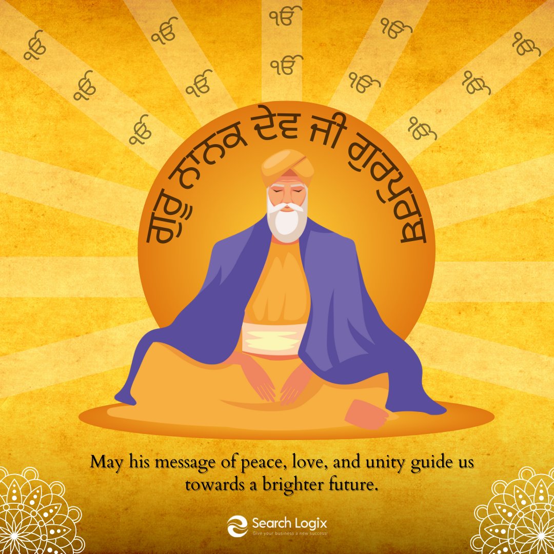 esearchlogix's tweet photo. 🎉 On this auspicious occasion of Gurpurab, we wish that you are showered with the divine blessings of Guru Nanak Dev Ji today and forever. 

𝗛𝗮𝗽𝗽𝘆 𝗚𝘂𝗿𝘂 𝗡𝗮𝗻𝗮𝗸 𝗝𝗮𝘆𝗮𝗻𝘁𝗶 🙏

#HappyGuruNanakJayanti #Gurpurab #Enlightenment #Compassion #Unity #Peace #SpreadLove https://t.co/MqGqeZkuHp