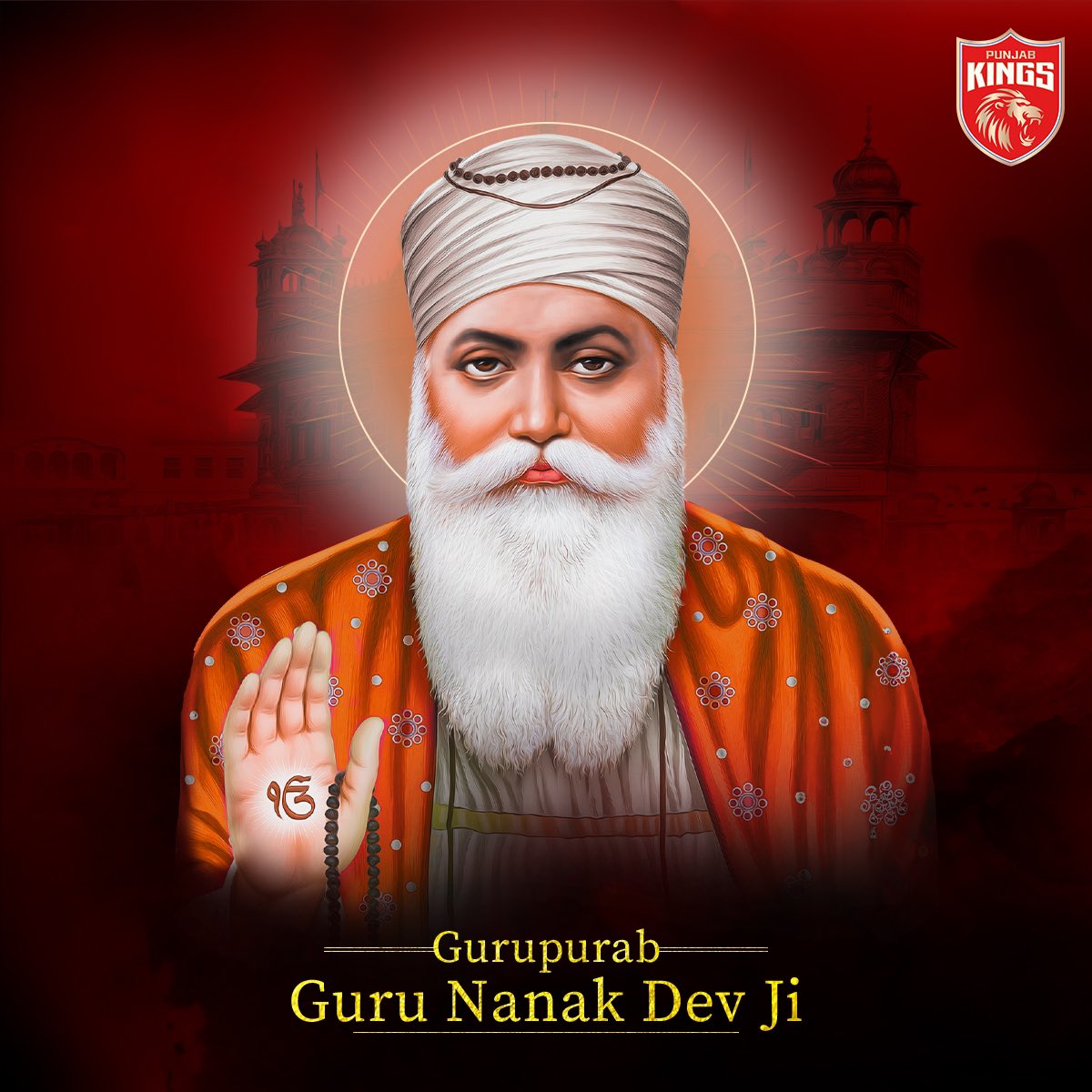 Satguru Nanak pargateya, miti dhundh jagg chanan hoya. ✨ Guru Nanak Dev Ji de Prakash Purab diyan lakh lakh vadhaiyaan! 🙏 #HappyGuruNanakJayanti #SaddaPunjab #PunjabKings