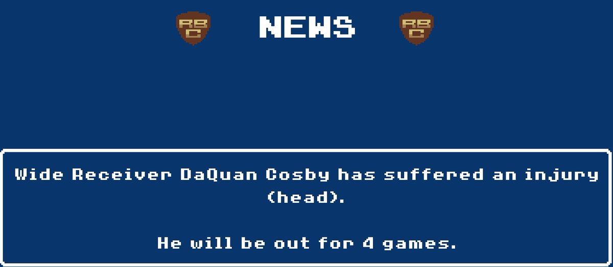 We feel so badly for Senior WR Daquan Cosby. He's likely played his last college game. He will not get to play in his final Michigan-O.State game. Fortunately, he looks to be a late round draft pick in the league. Time for other players to step up! #RBCollege #Injury #GoBlue
