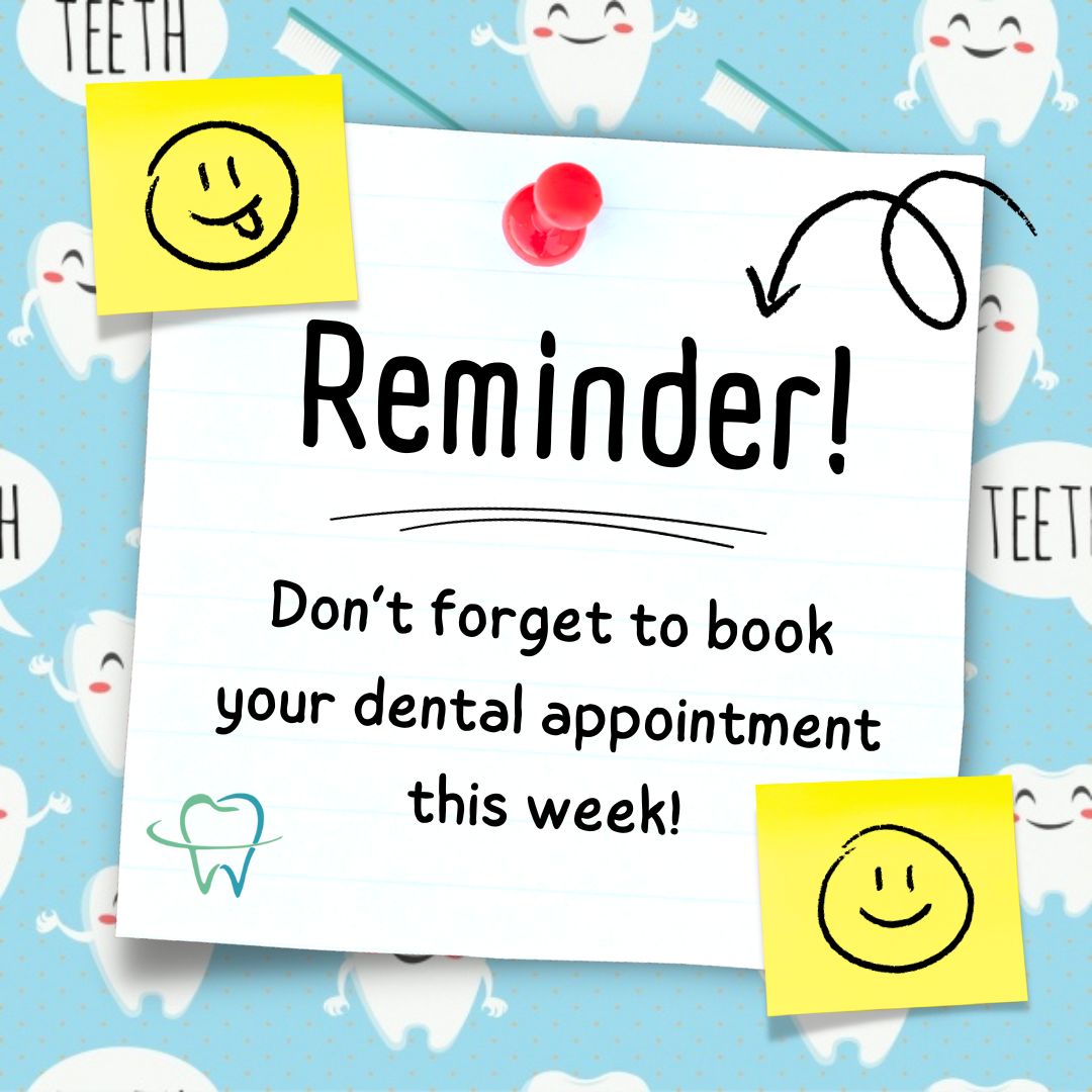 Dental Reminder - Don't forget to book your dental appointment this week.

#flossdental #thetoothdr #flossboss #dentalreminder #canva #dentist #dentistry #trinidadandtobago