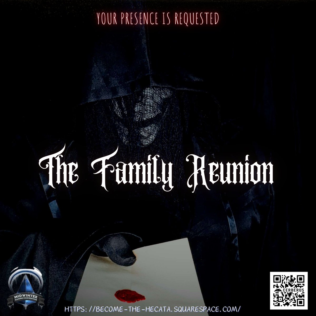 MediaCerberus's tweet photo. Your presence is requested - The Family Reunion #FamilyReunionLarp #MidwinterGaming2024 #NordicLarp #vamily @midwintergaming  @Nox_Aeternus https://t.co/DY8ZqHH611