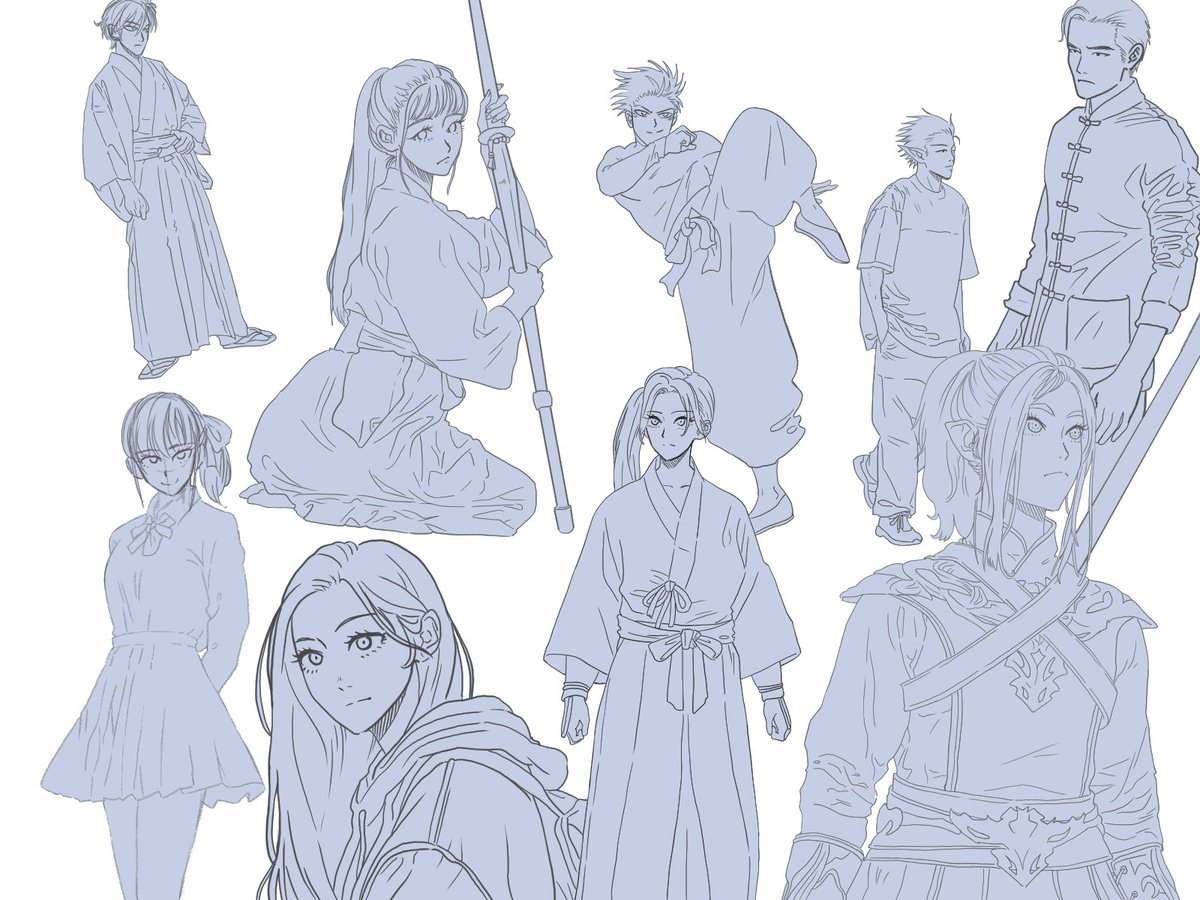 CorpLotus's tweet photo. #sketches #gestures #anime #digitalart https://t.co/EvEq1WENav