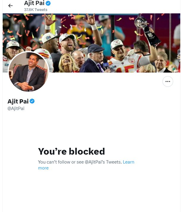 orbmombro's tweet photo. FEC chairman Ajit Pai blocked me because of #NutNeutrality
Former Mayor of Stockton, Michael Tubbs, blocked me because I said that his basic income pilot was not universal (I never even tagged him lol) https://t.co/7lqN8RNsQG