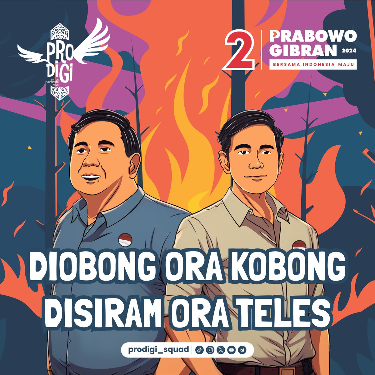 prodigi_squad's tweet photo. Salah satu ciri melihat kebijaksanaan seorang pemimpin sesuai dengan pepatah jawa yaitu "Diobong Ora Kobong, Disiram Ora Teles", artinya dibakar tidak terbakar, disiram tidak basah. 

Meskipun banyak hujatan, hinaan, fitnah, cacian, dan makian, https://t.co/Z58IXlA0lt