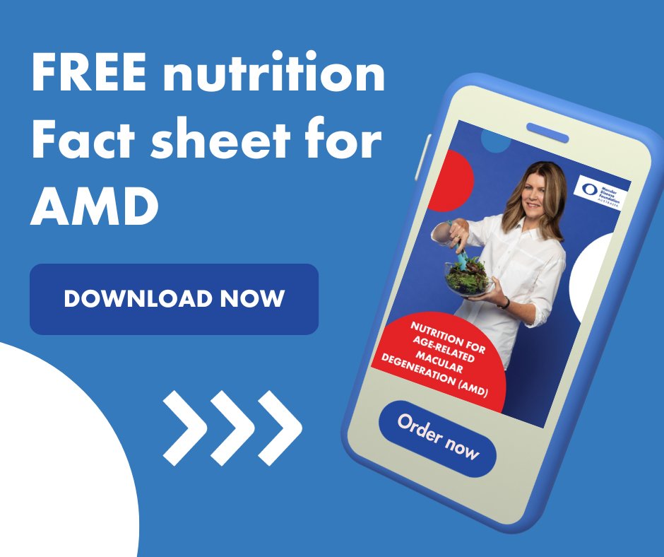 Nutrition plays an important role in optimising macular health and reducing the risk of AMD. This free fact sheet outlines the nutrients that support a healthy macula, and how to incorporate them in your diet.  Download the fact sheet or order a copy mdfoundation.com.au/resources/nutr…