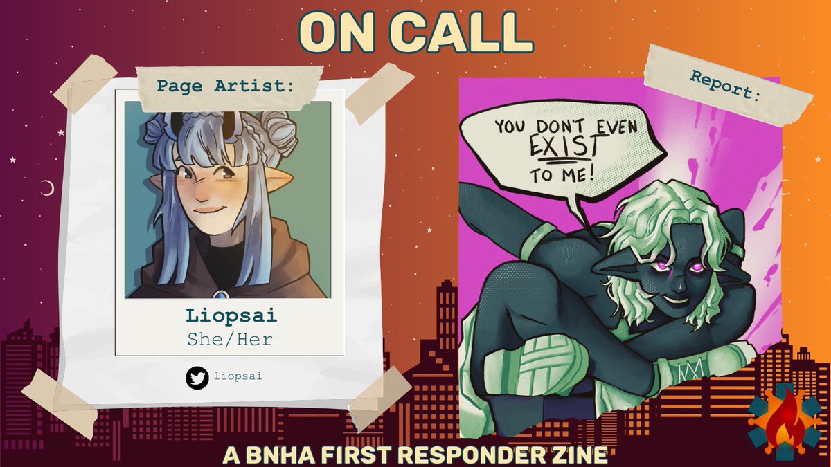🚨ROLL CALL🚨

⚕️Name: Liopsai
⚕️Department: Page Artist
⚕️Find Her: <a href="/liopsai/">Liopsai | Commissions Open!</a> 

⚕️Favorite head canon:
"I super enjoy paramedic Kirishima! He’d be so so good at comforting his patients I think."

#BNHAOnCall