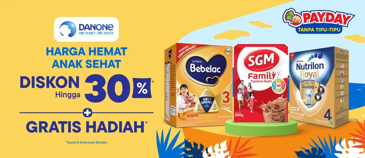 Ada yang mau 100 ribu?! 𝑵𝑲𝑲𝑪𝑯𝑰 yuk, Nanti Kita Kasih Cepek Hari Ini! 

- REPLY dgn sebut 1 nama anak cowok dari huruf D!
- FOLLOW aku + RT LIKE tweet ini
- Pemenang acak

Harga hemat anak sehat, diskonan DANONE cuan amaat!

blibli.app.link/dn-on #BlibliPayDay