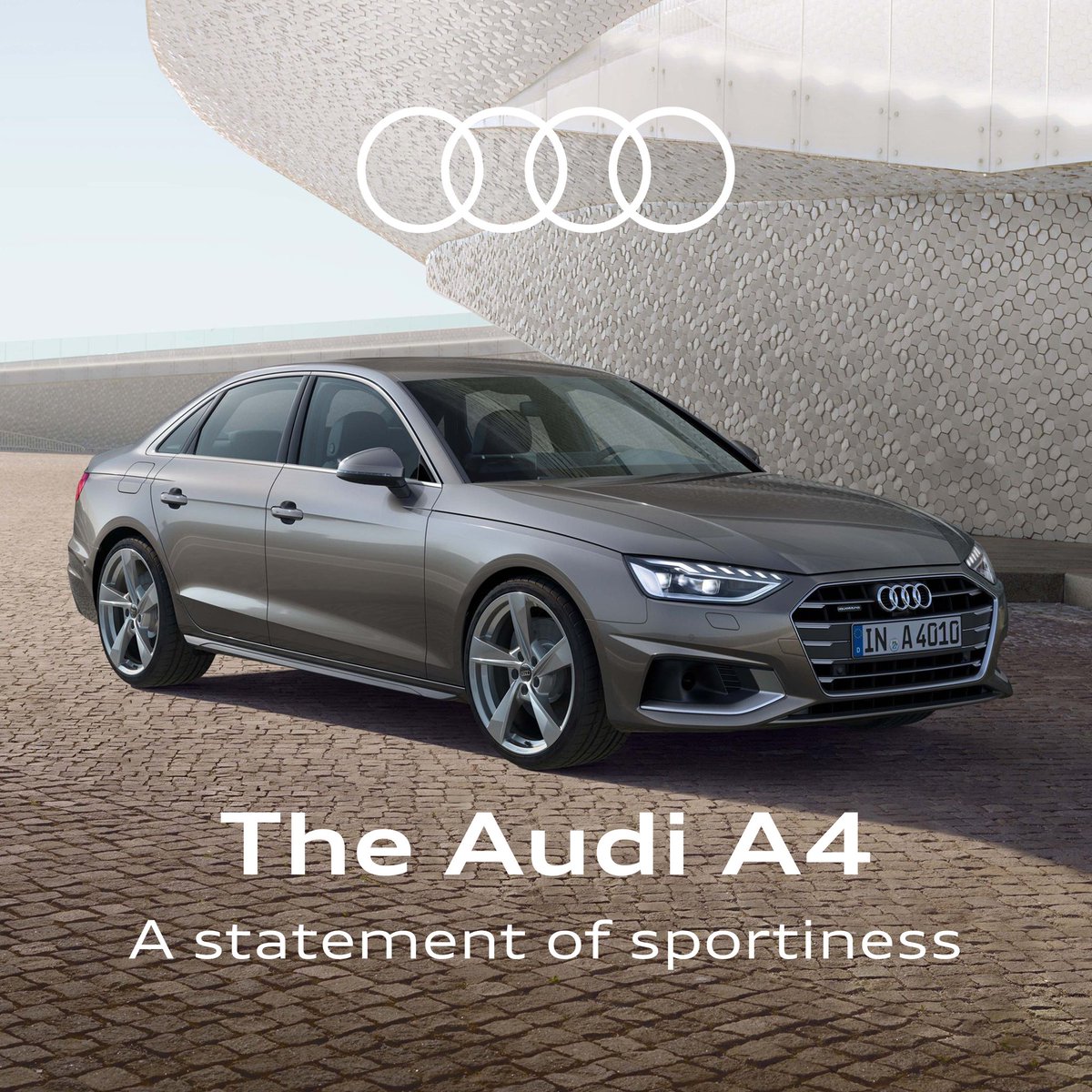 Thanks to the progressive design with precisely sharpened front look and characteristic rear, the sporty character of the #Audi A4 Sedan comes across more than ever before. Explore our available #A4 models at bit.ly/A4_S4